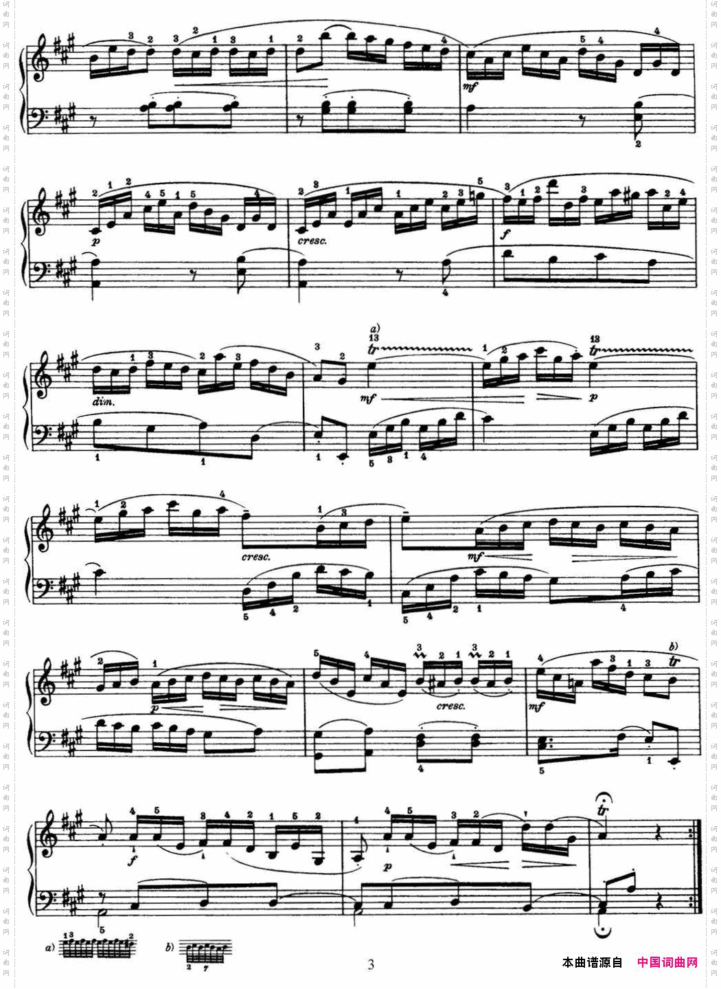海顿钢琴奏鸣曲HobXVI12DivertimentoAmajor