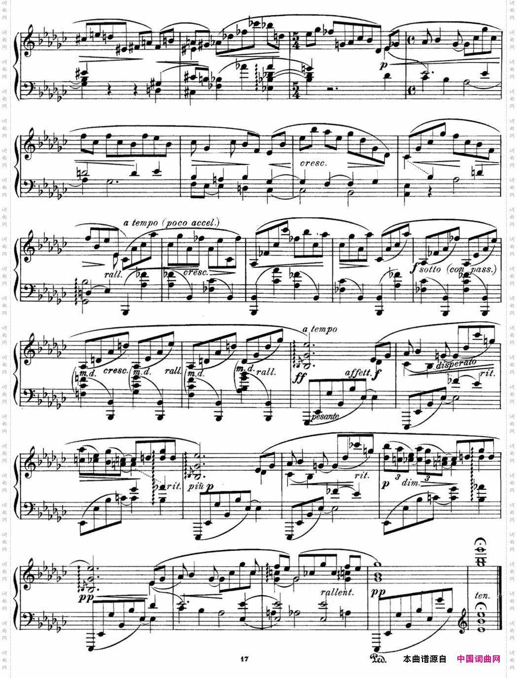 希曼诺夫斯基9首钢琴前奏曲Op.1No.8