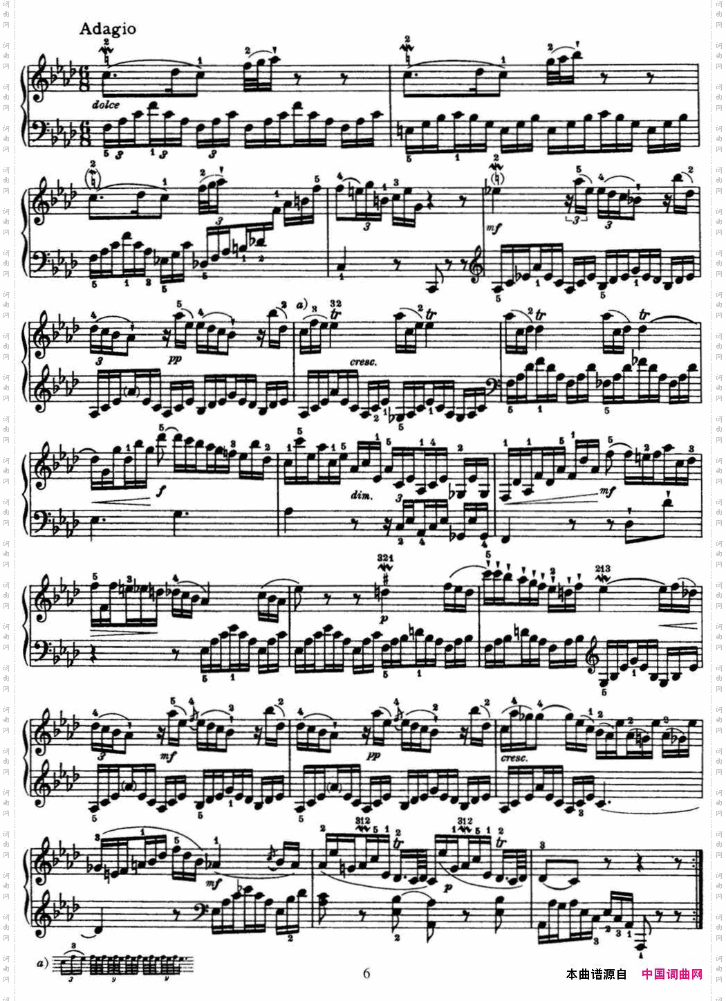 海顿钢琴奏鸣曲HobXVI23inFmajor