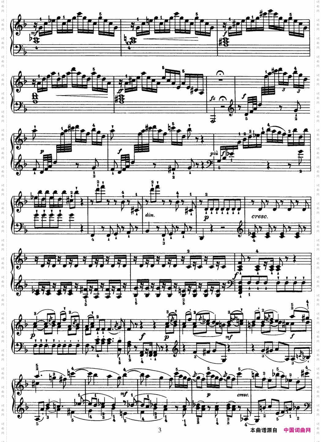 海顿钢琴奏鸣曲HobXVI29inFmajor