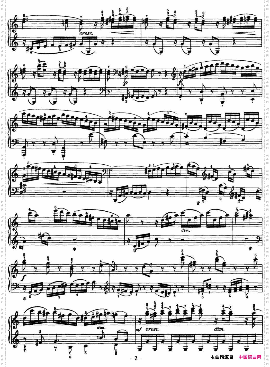 海顿钢琴奏鸣曲HobXVI50inCmajor