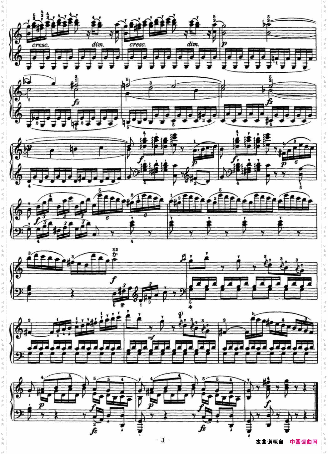 海顿钢琴奏鸣曲HobXVI50inCmajor