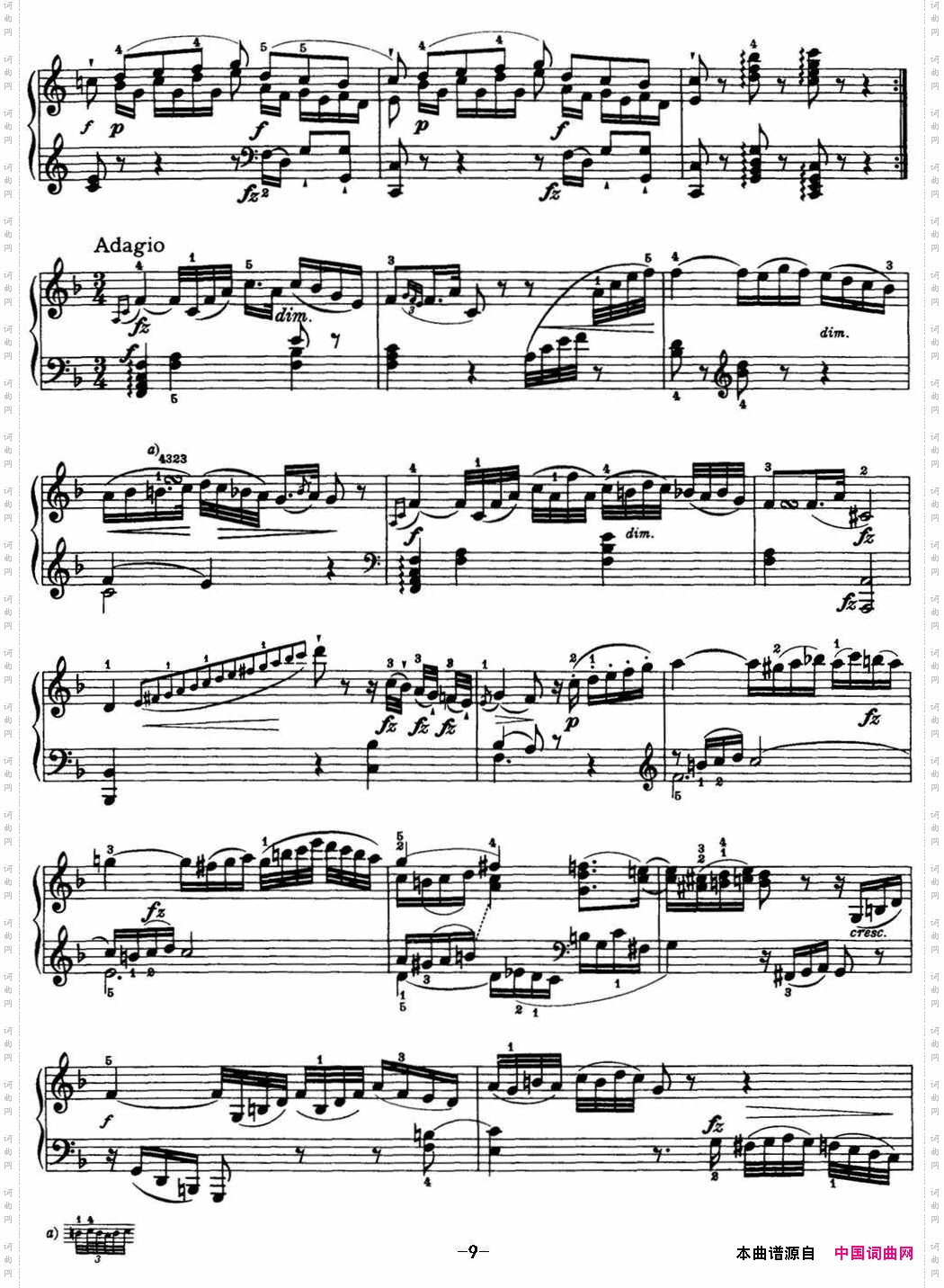 海顿钢琴奏鸣曲HobXVI50inCmajor