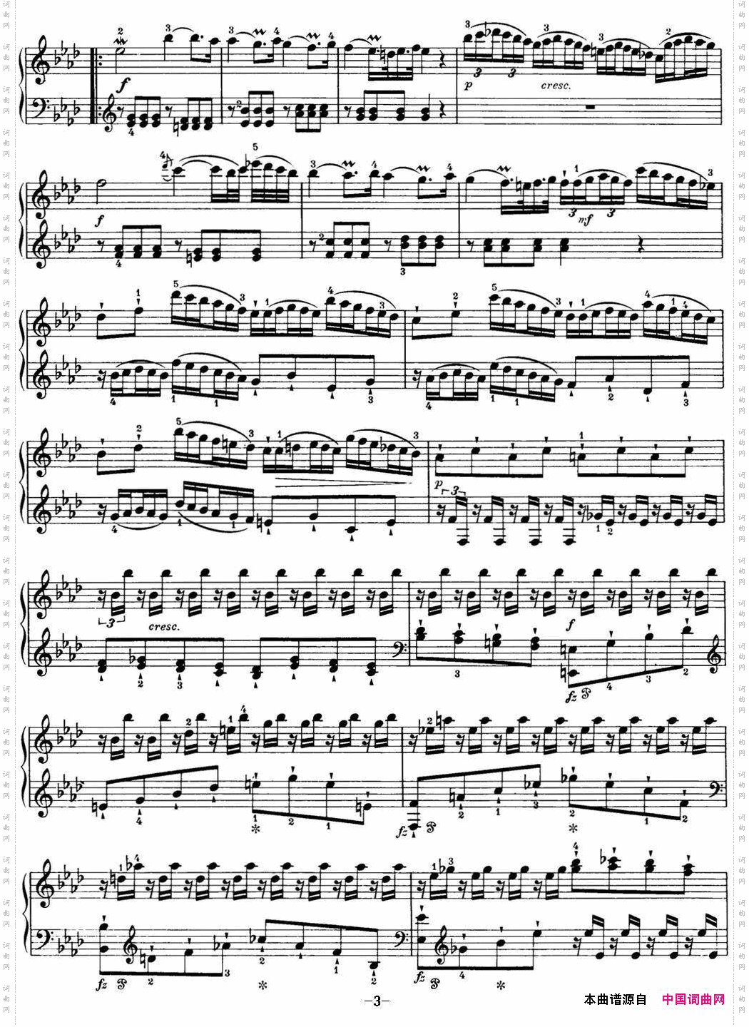海顿钢琴奏鸣曲HobXVI46DivertimentoAbmajor