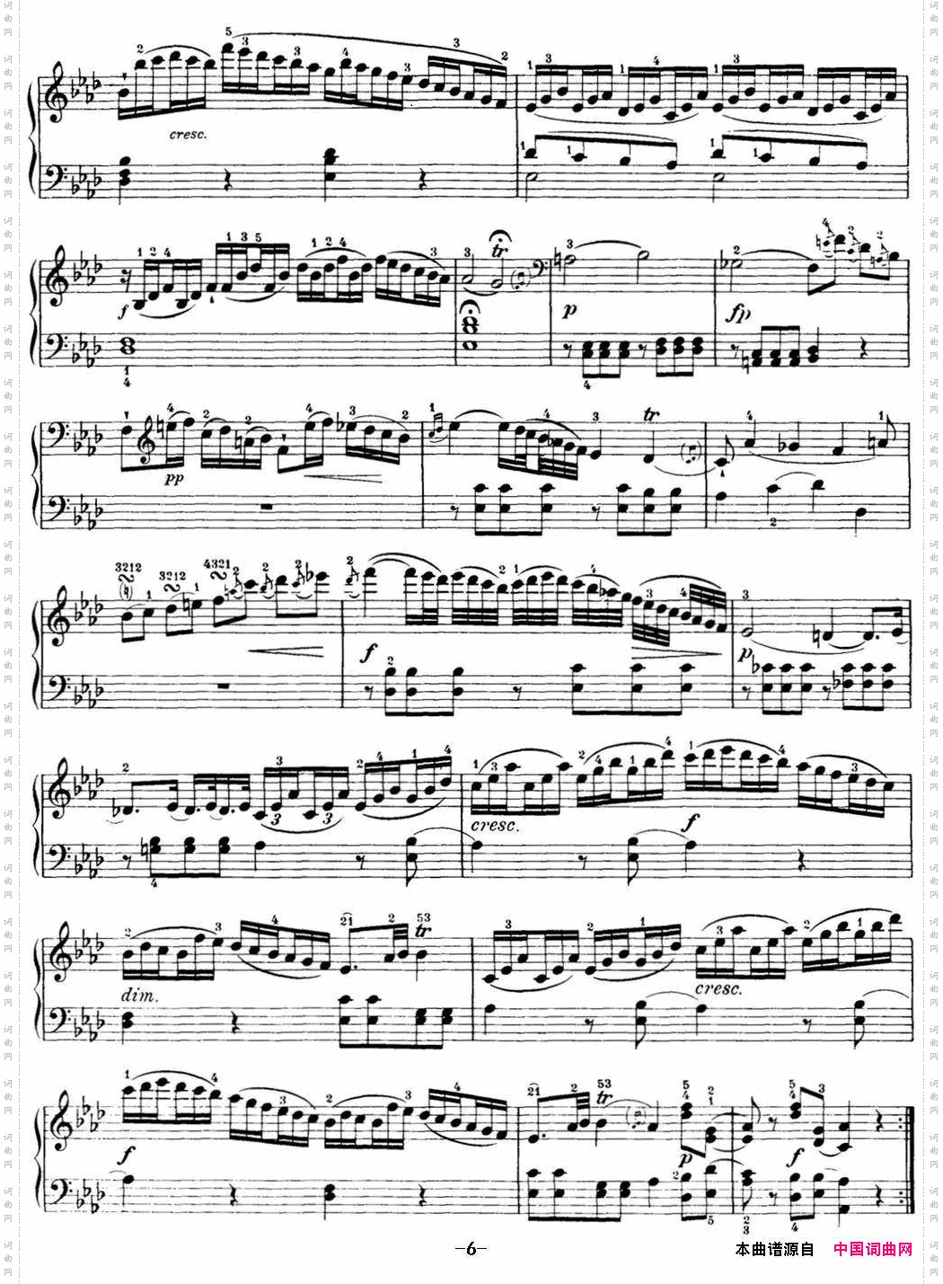 海顿钢琴奏鸣曲HobXVI46DivertimentoAbmajor