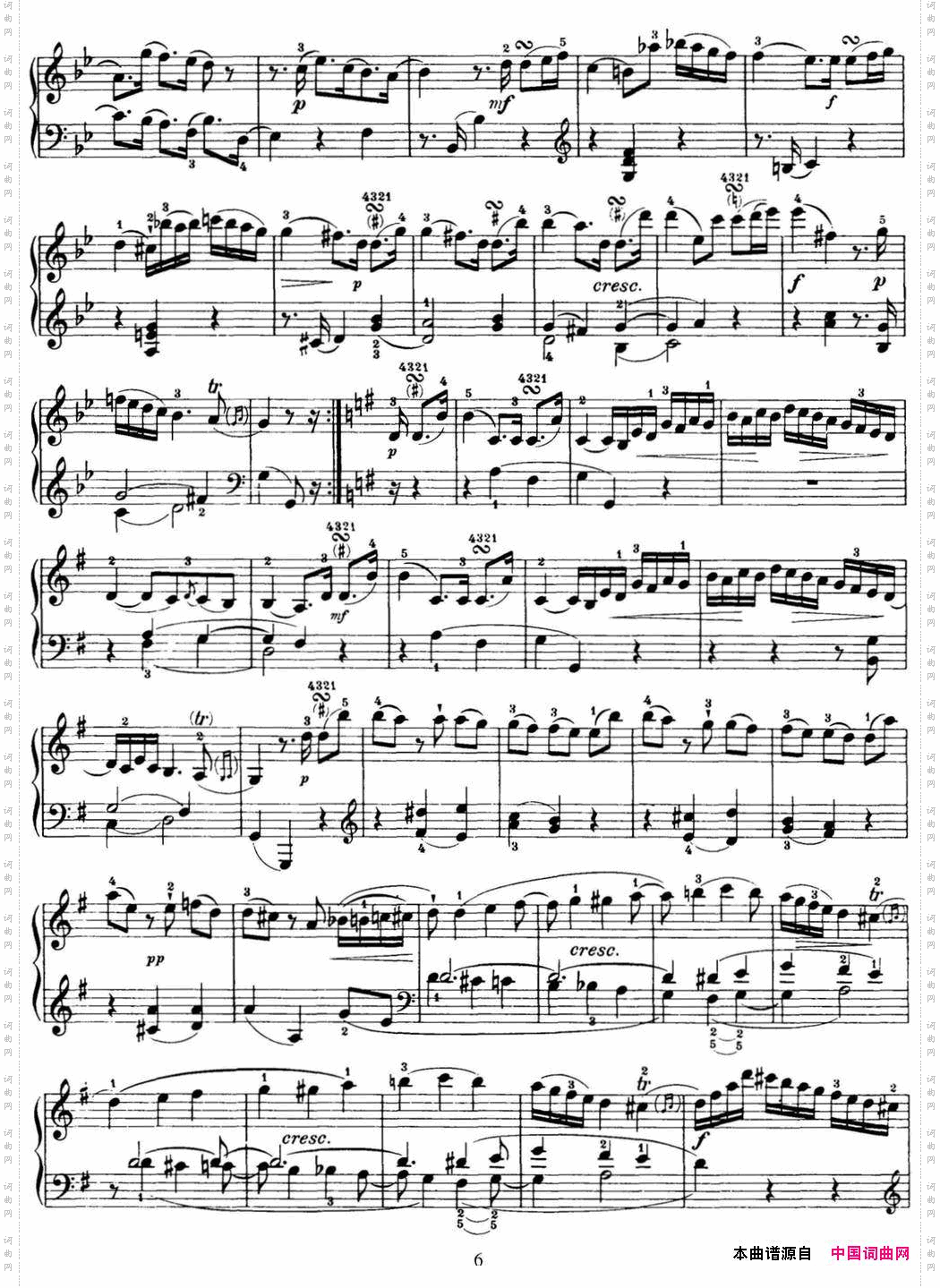 海顿钢琴奏鸣曲HobXVI44inGminor