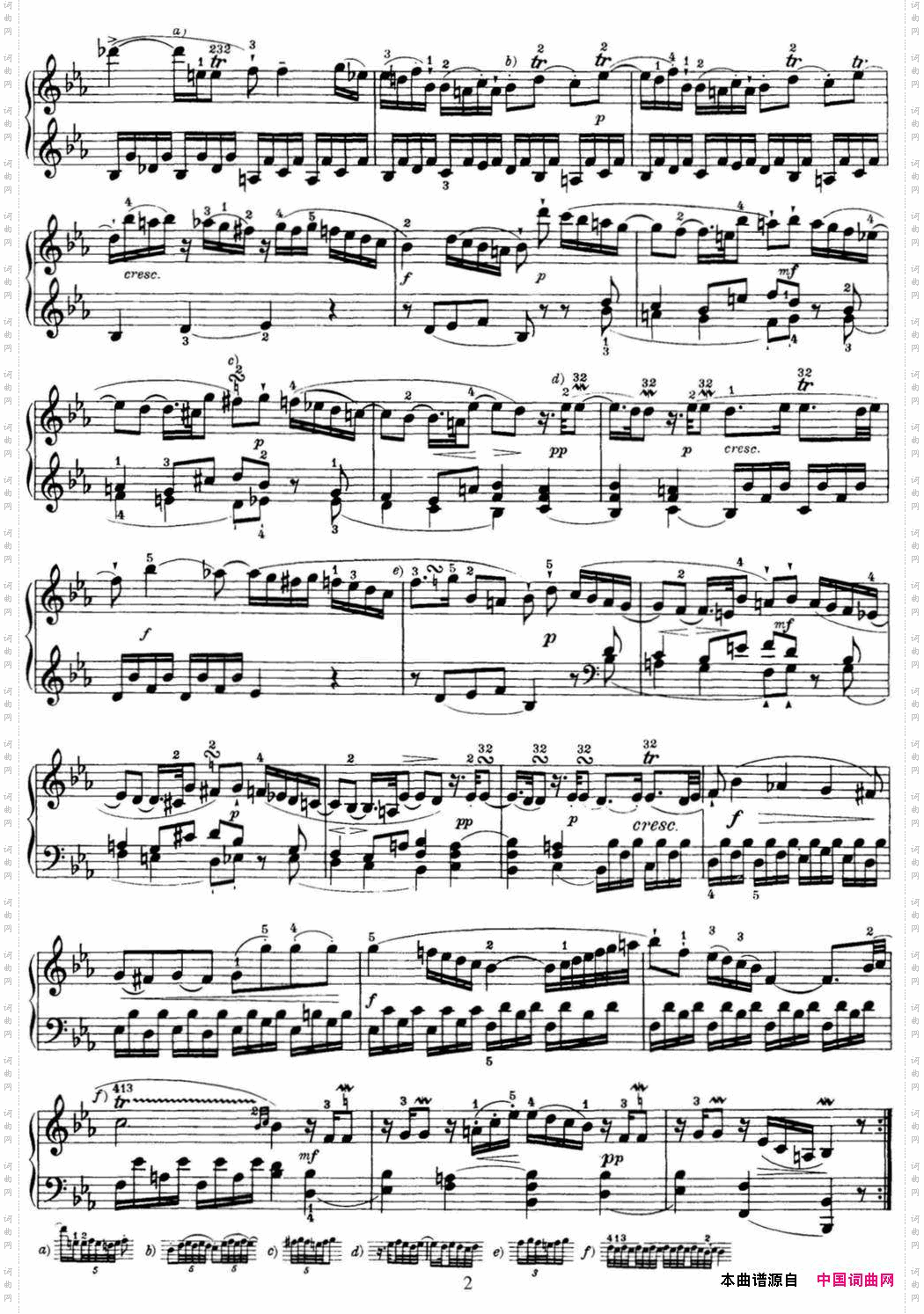 海顿钢琴奏鸣曲HobXVI45DivertimentoEbmajor