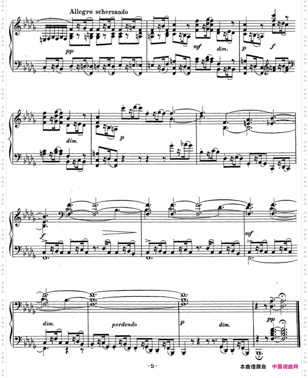 拉赫玛尼诺夫钢琴前奏曲13降B小调Op.32No.2
