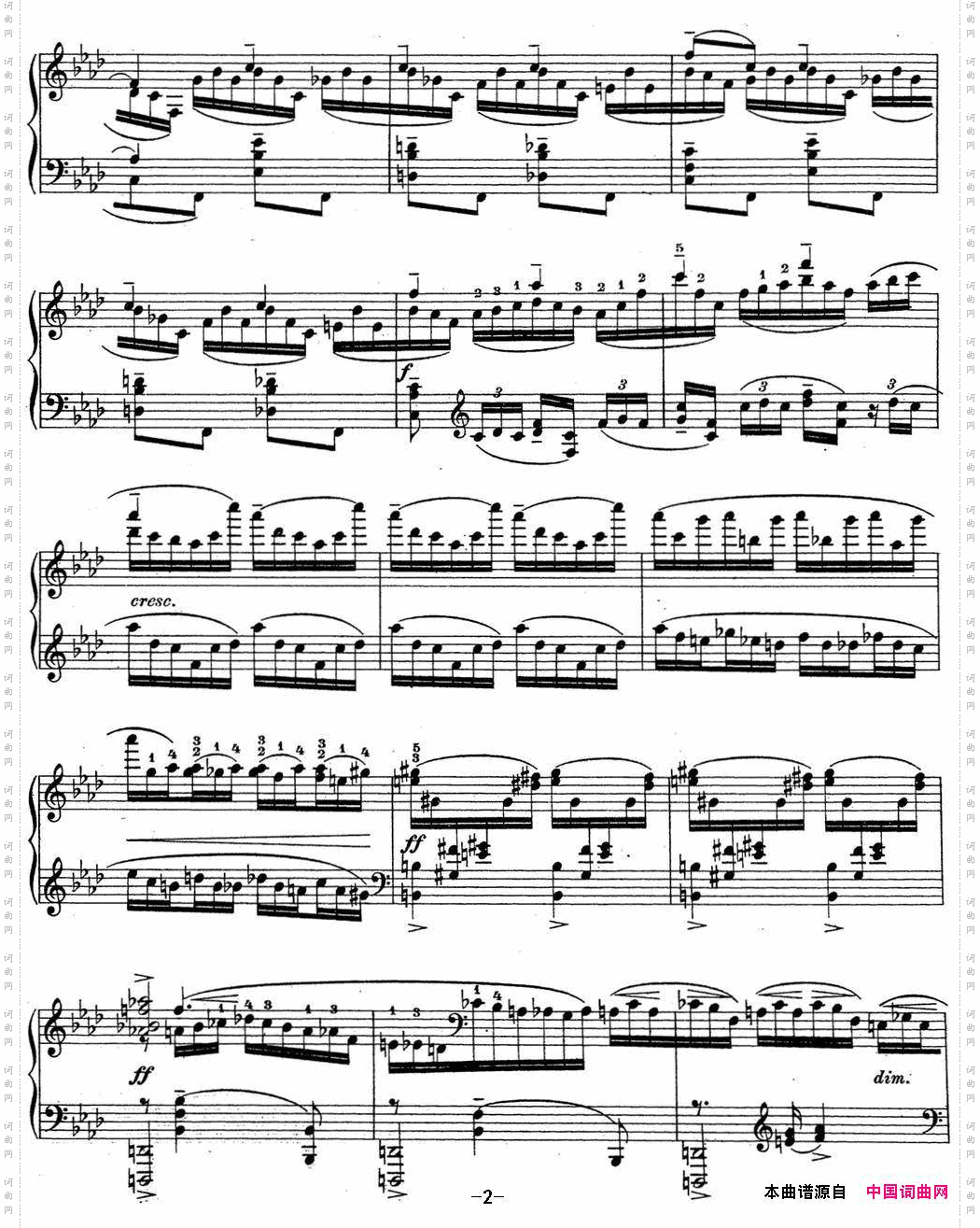 拉赫玛尼诺夫钢琴前奏曲17F小调Op.32No.6