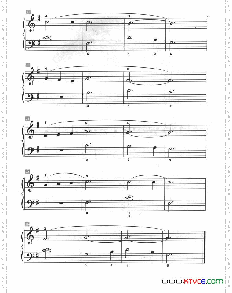 第五号交响曲儿童古典钢琴小品