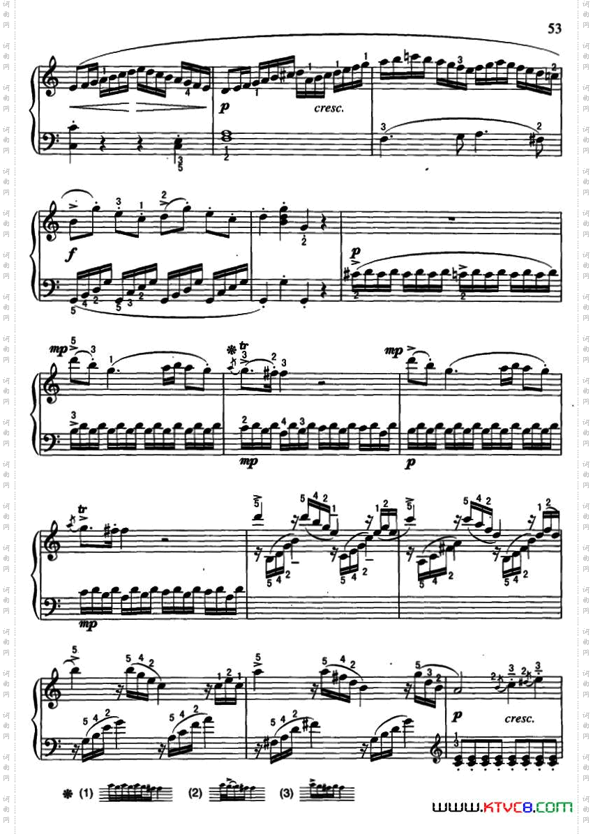 C大调小奏鸣曲第一乐章莫扎特作曲版