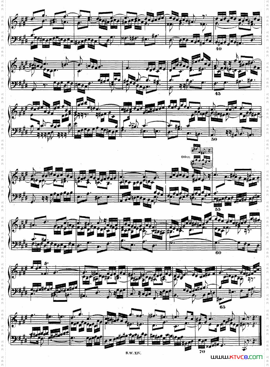 巴赫《平均律钢琴曲集·第二卷》之赋格曲NO.4