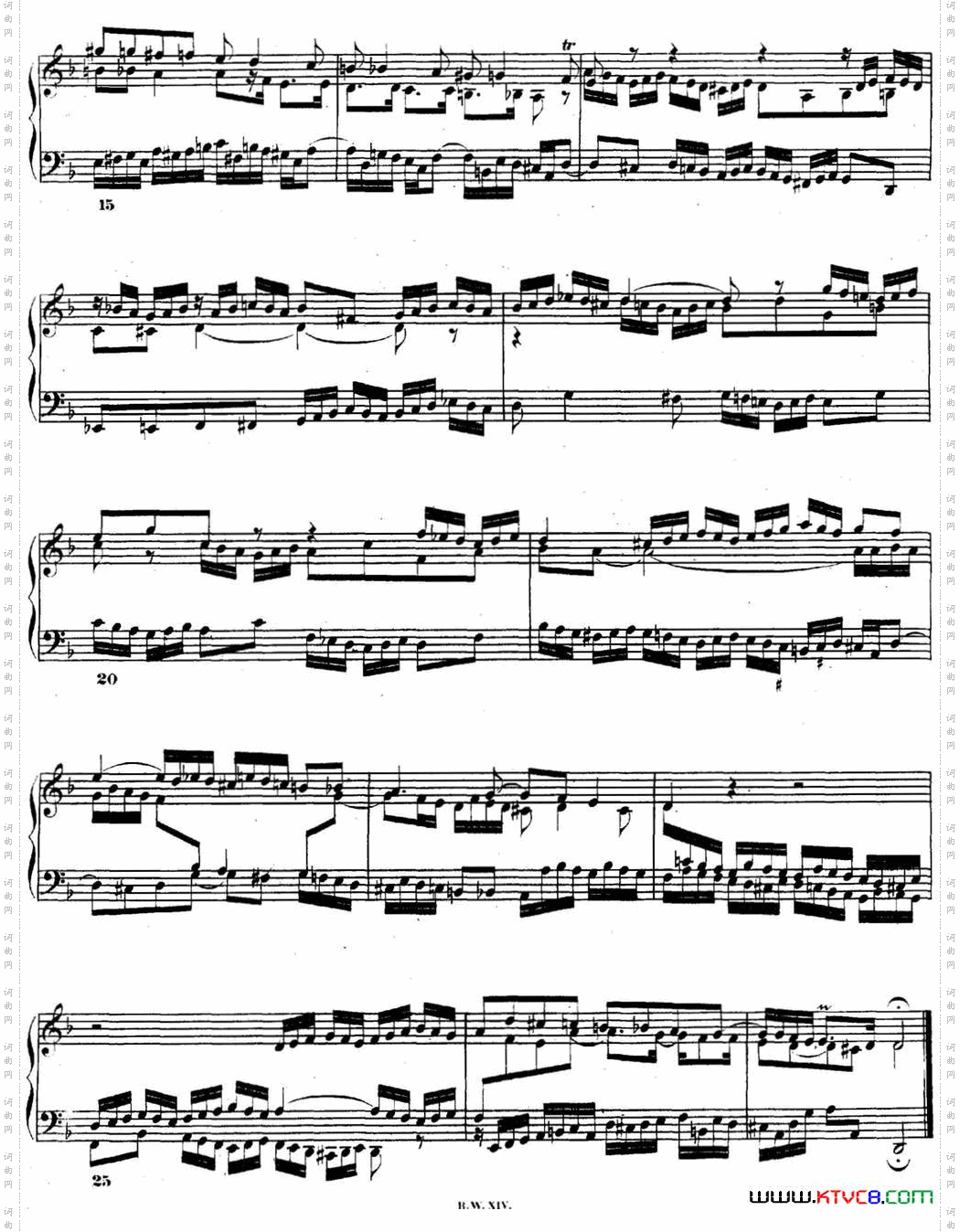 巴赫《平均律钢琴曲集·第二卷》之赋格曲NO.6