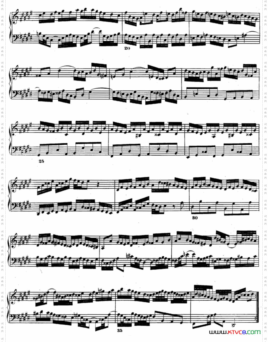 巴赫《平均律钢琴曲集·第二卷》之前奏曲NO.8