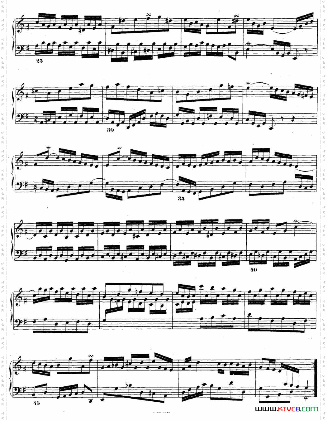 巴赫《平均律钢琴曲集·第二卷》之前奏曲NO.15