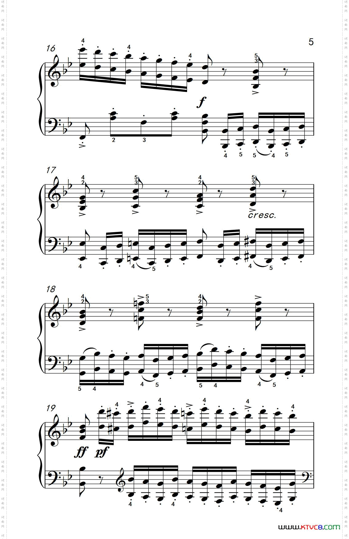 车尔尼钢琴八度练习曲5536_车尔尼钢琴八度练习曲 5536