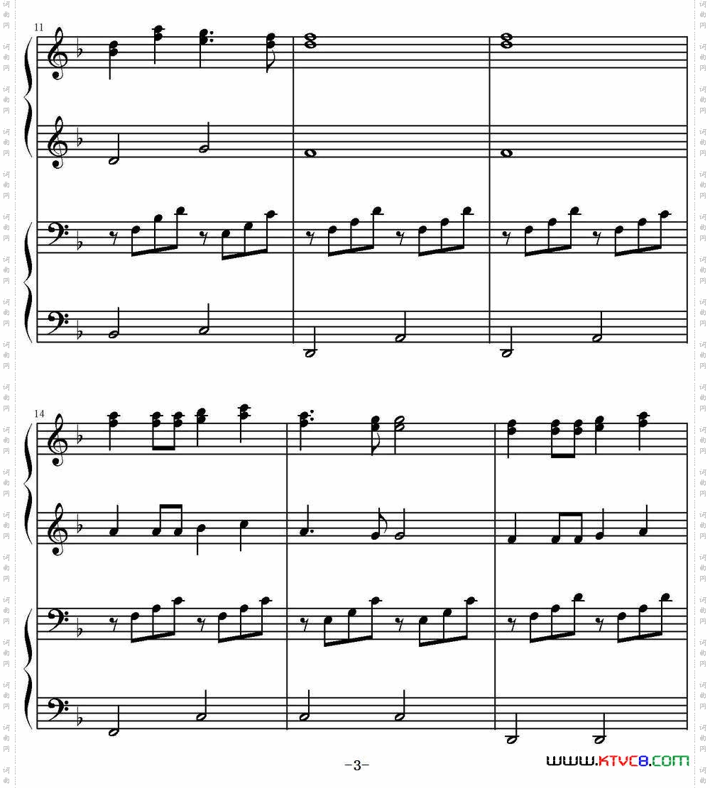 虫儿飞高娟伟编配、四手联弹