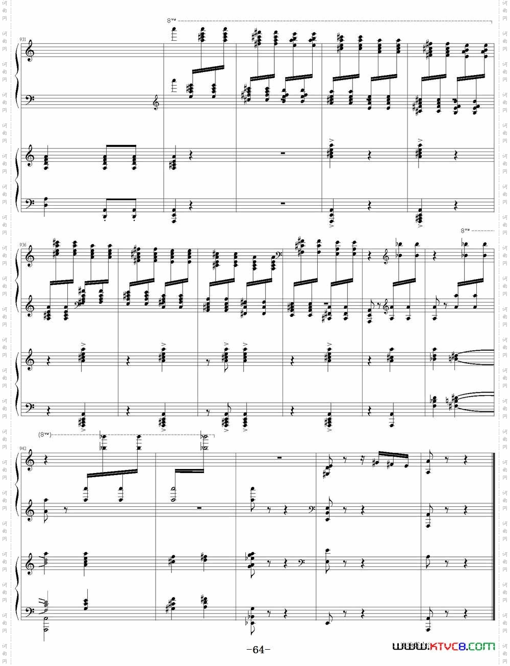 帕格尼尼主题狂想曲60--64