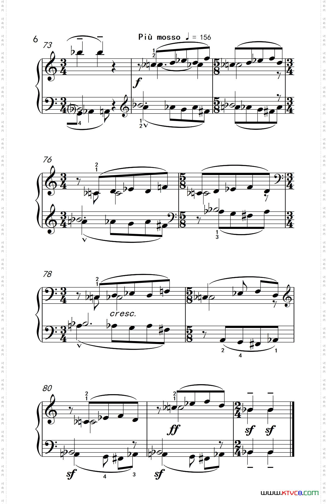 主题和倒影_巴托克 小宇宙 钢琴教程 6