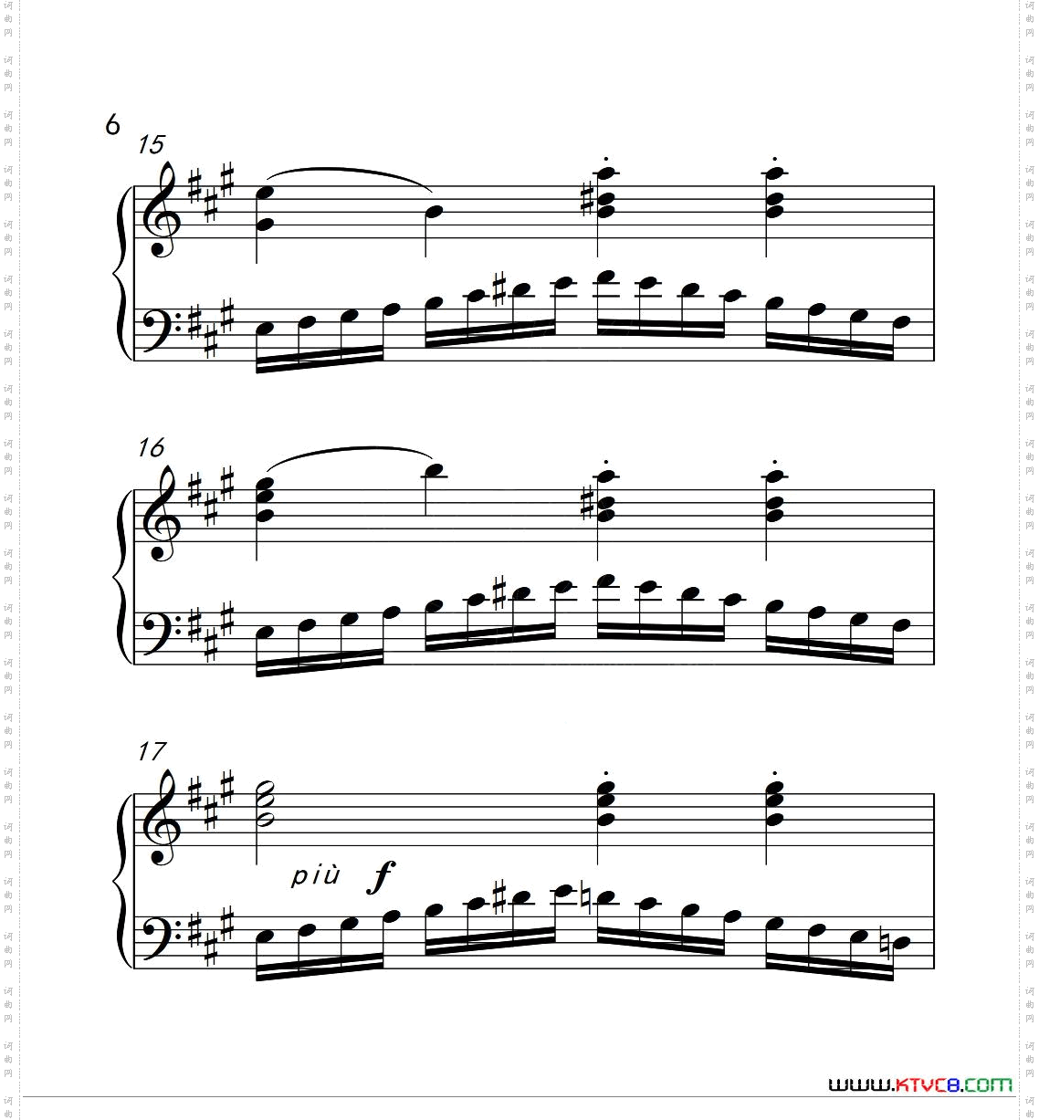 第四级A组练习曲中国音乐学院钢琴考级作品1~6级_第四级A组 练习曲中国音乐学院钢琴考级作品1~6级