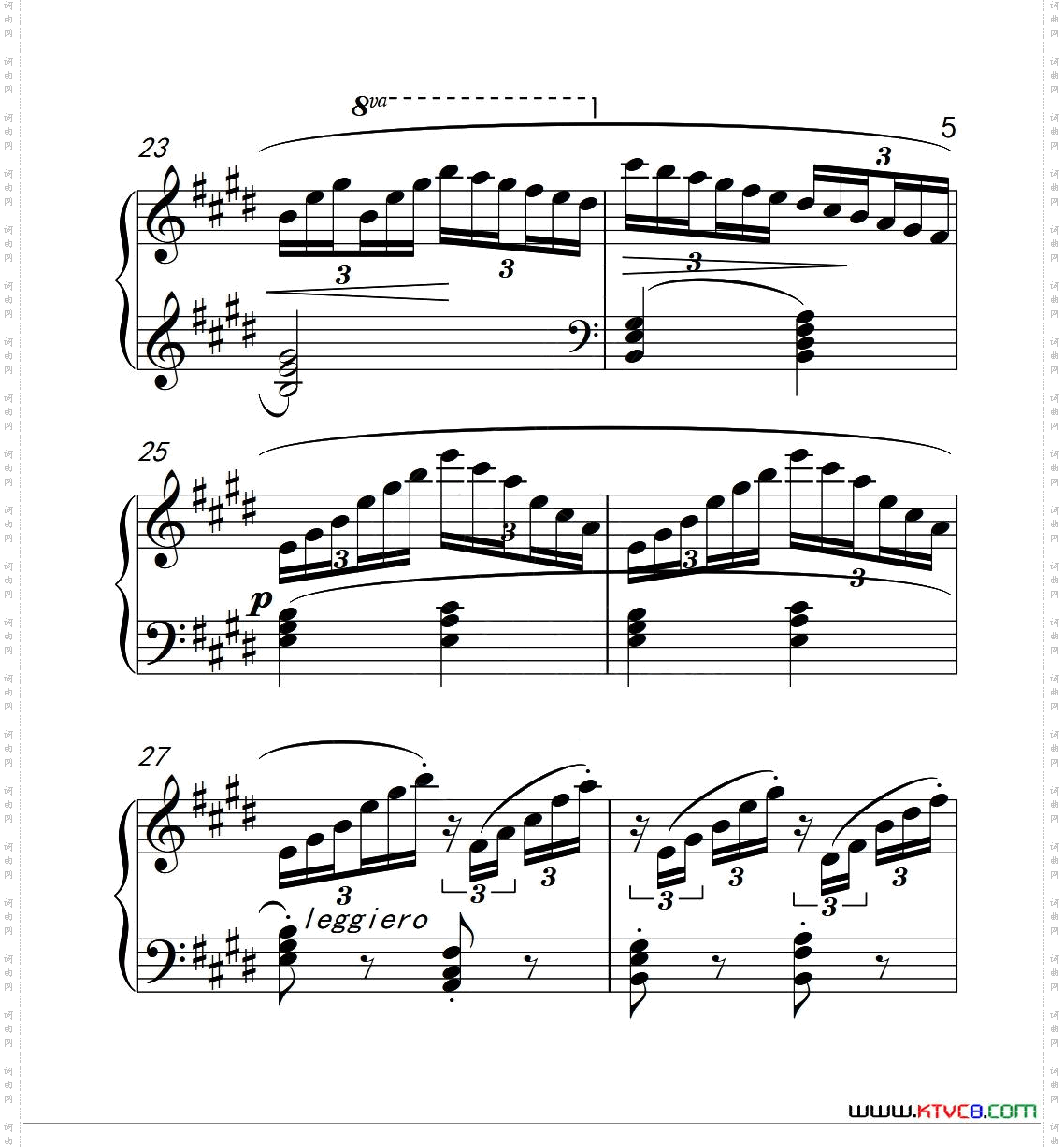 第四级B组练习曲中国音乐学院钢琴考级作品1~6级_第四级B组 练习曲中国音乐学院钢琴考级作品1~6级