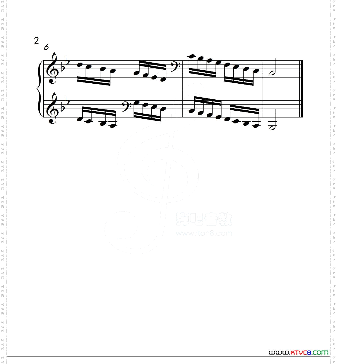第五级降B大调音阶中国音乐学院钢琴考级作品1~6级_第五级 降B大调音阶中国音乐学院钢琴考级作品1~6级