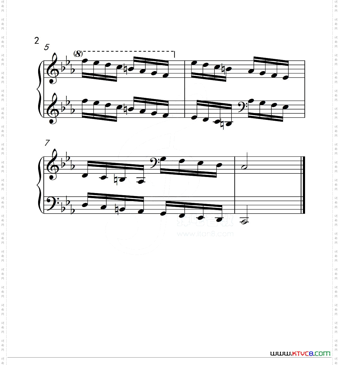 第五级c小调音阶中国音乐学院钢琴考级作品1~6级_第五级 c小调音阶中国音乐学院钢琴考级作品1~6级