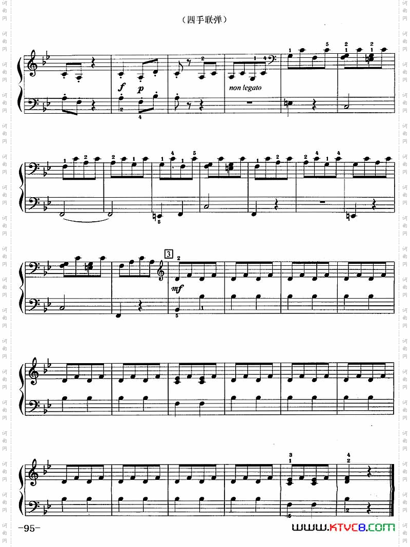 唐璜的咏叹调选自歌剧《唐璜》、四手联弹