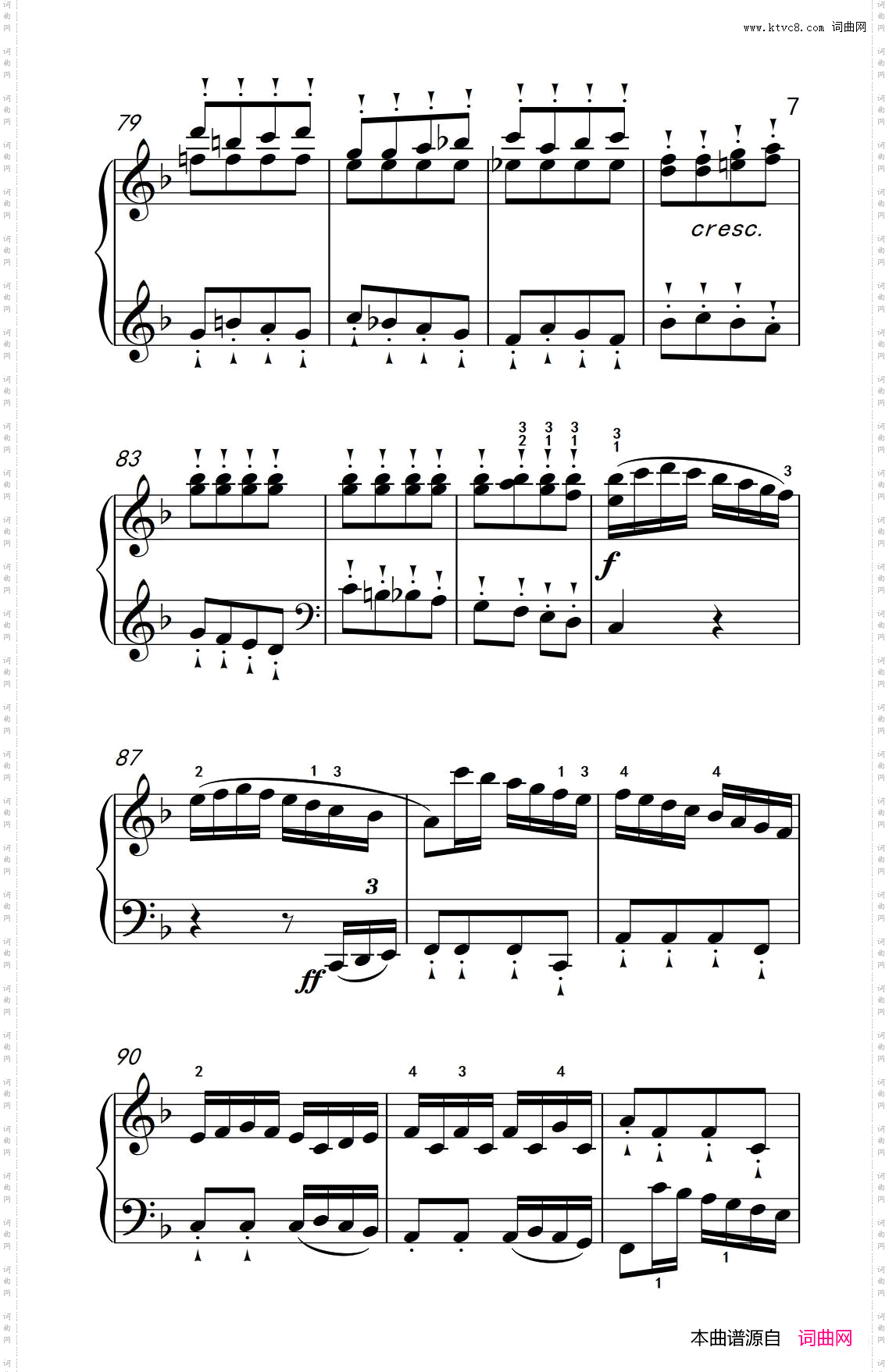 奏鸣曲Opus10Nr.2第三乐章_贝多芬奏鸣曲集 2