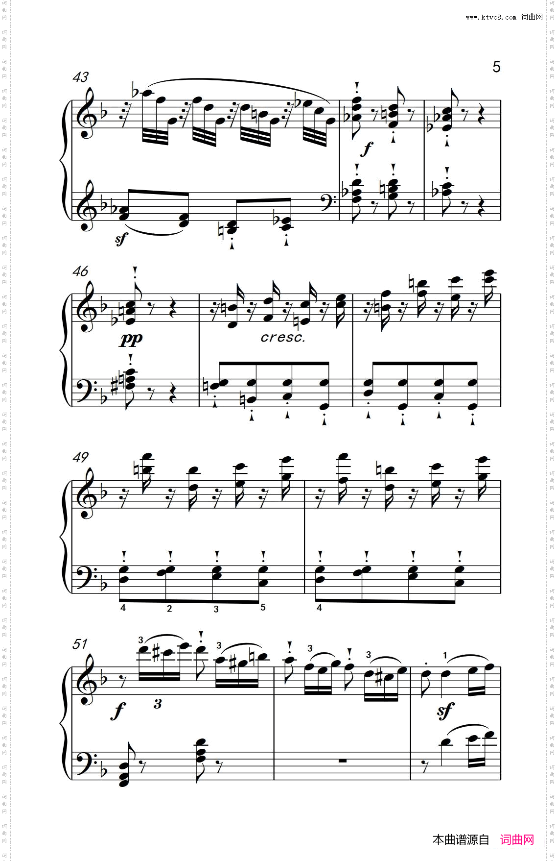 奏鸣曲Opus10Nr.2第一乐章_贝多芬奏鸣曲集 2