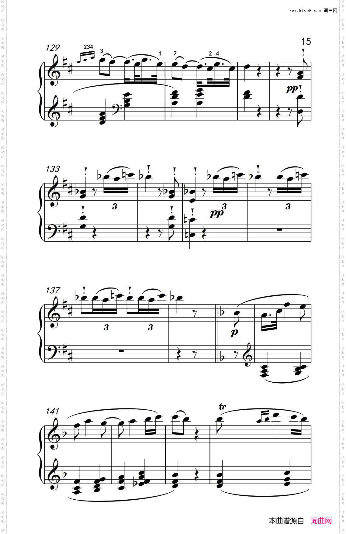 奏鸣曲Opus10Nr.2第一乐章_贝多芬奏鸣曲集 2