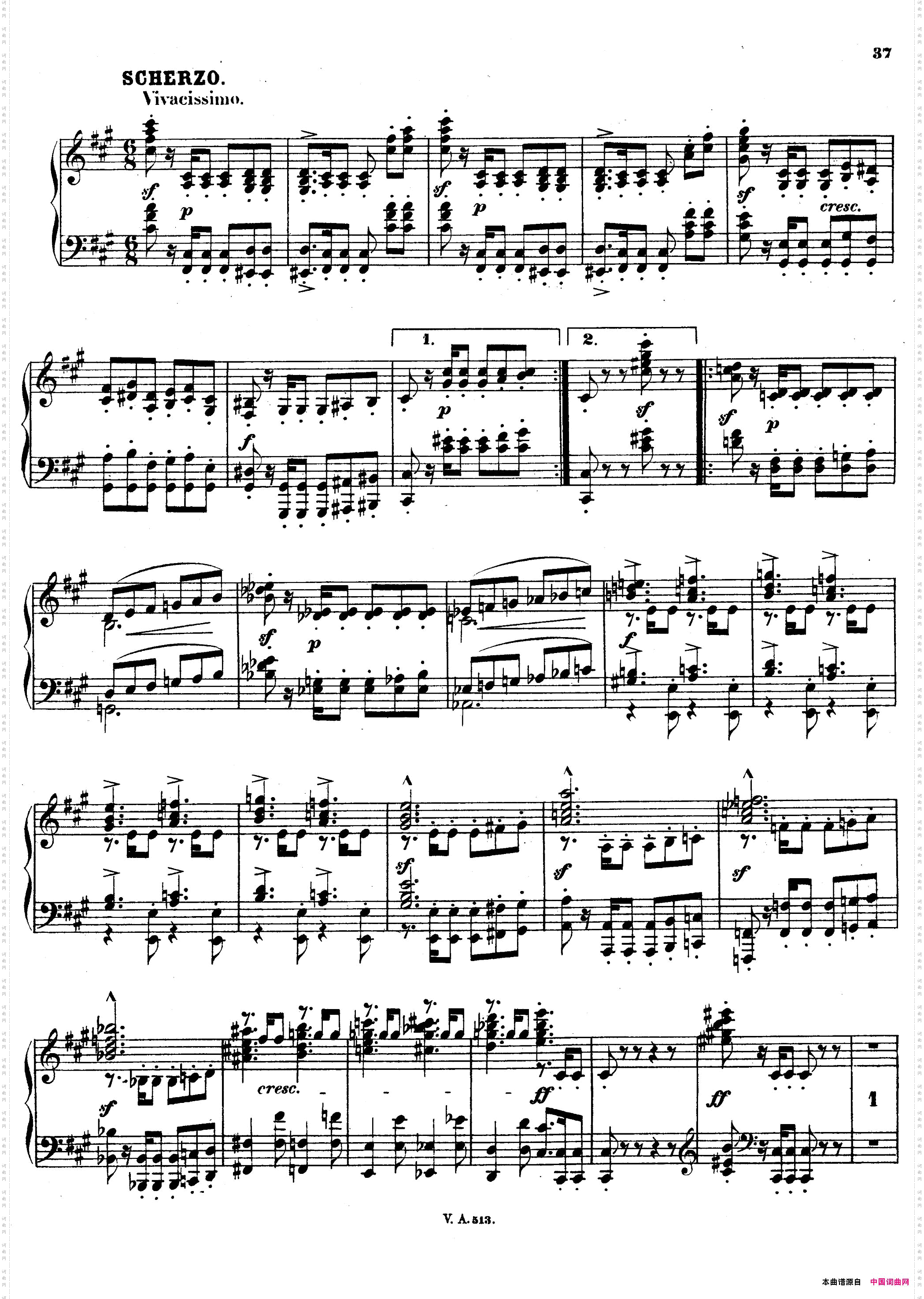 升c小调第一钢琴奏鸣曲Op·6