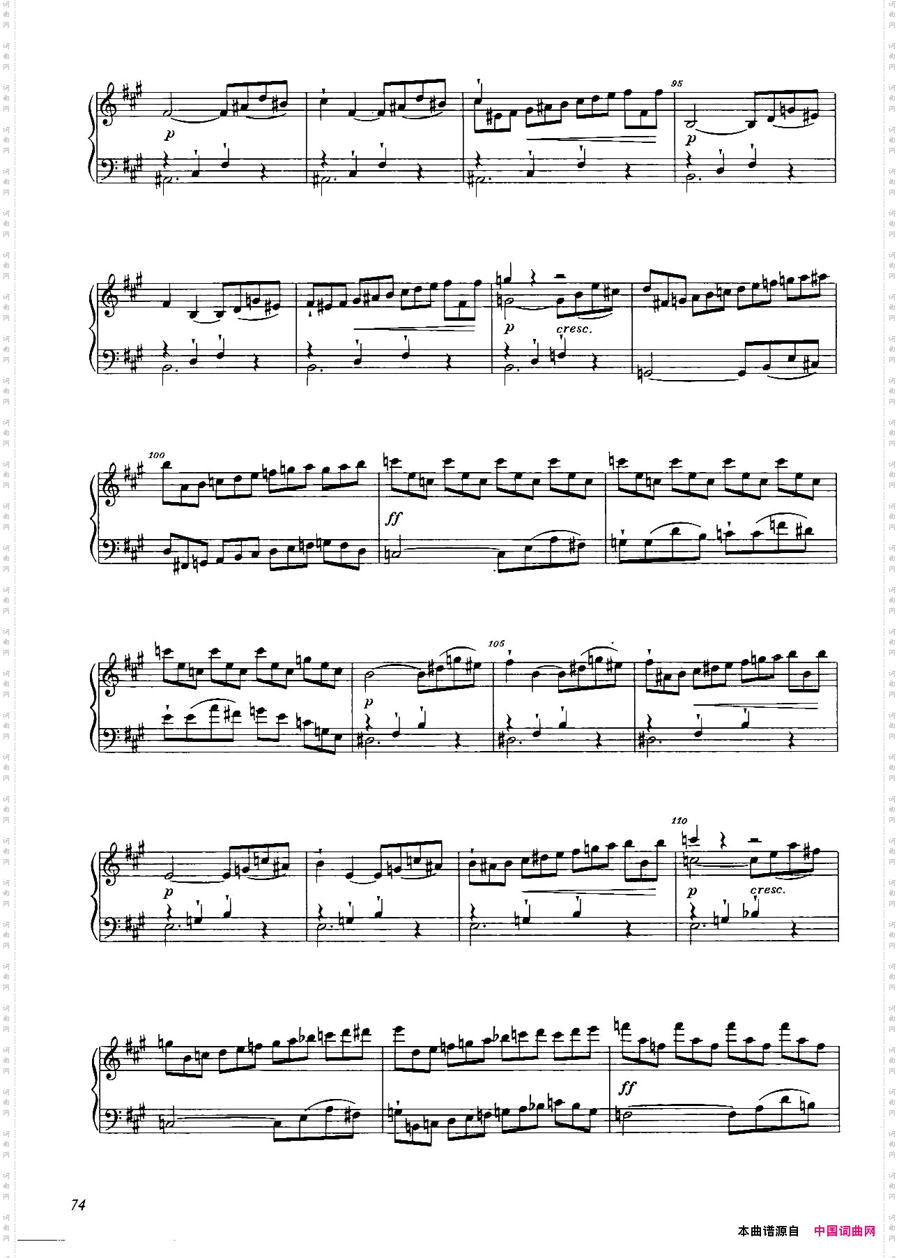 A大调钢琴大奏鸣曲GrobeSonateinAMajorWWV26_A大调钢琴大奏鸣曲Grobe Sonate in A Major WWV 26
