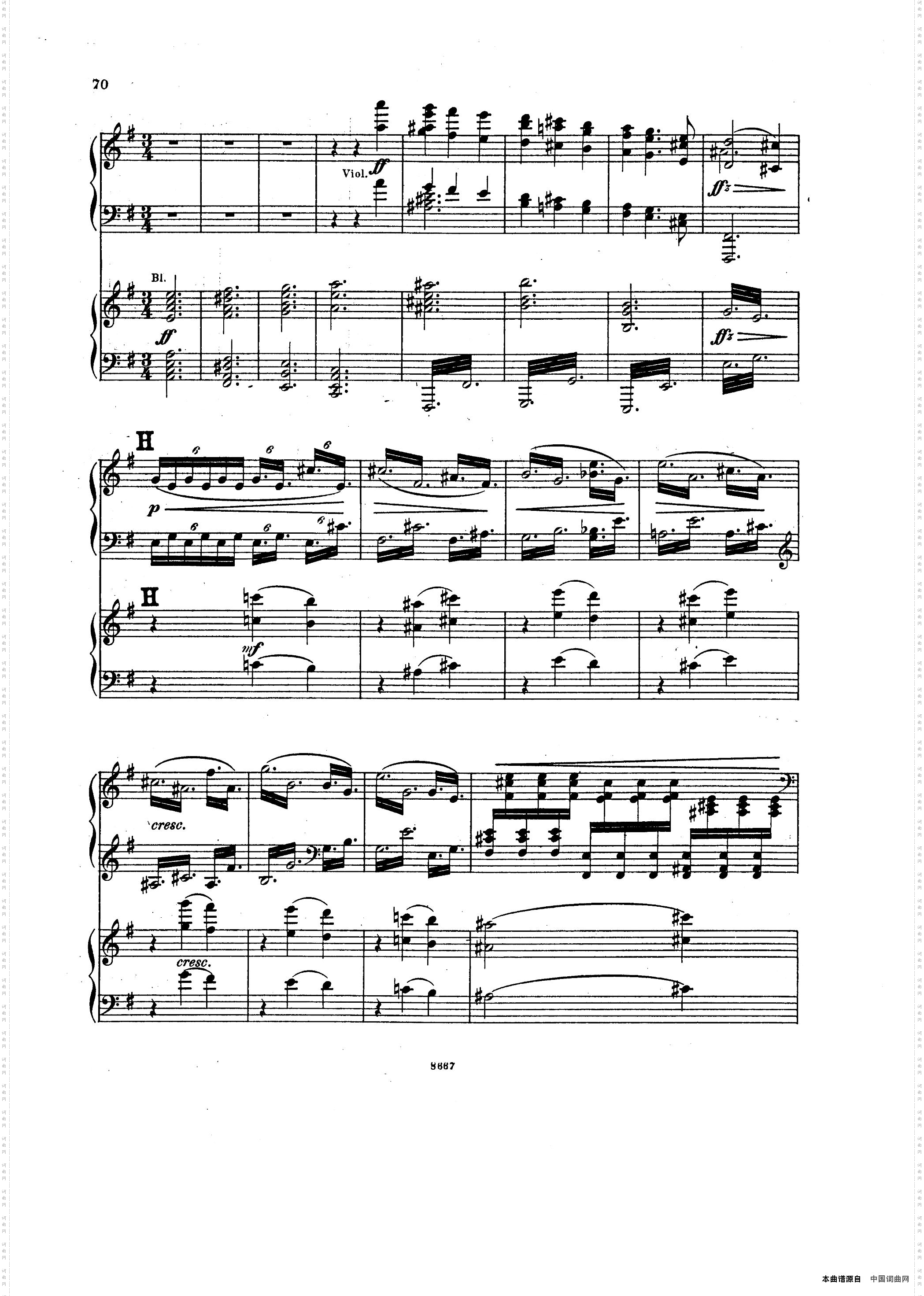 SymphonyNo·4ineMinOp·98e小调第四交响曲·双钢琴第二部分共两部分