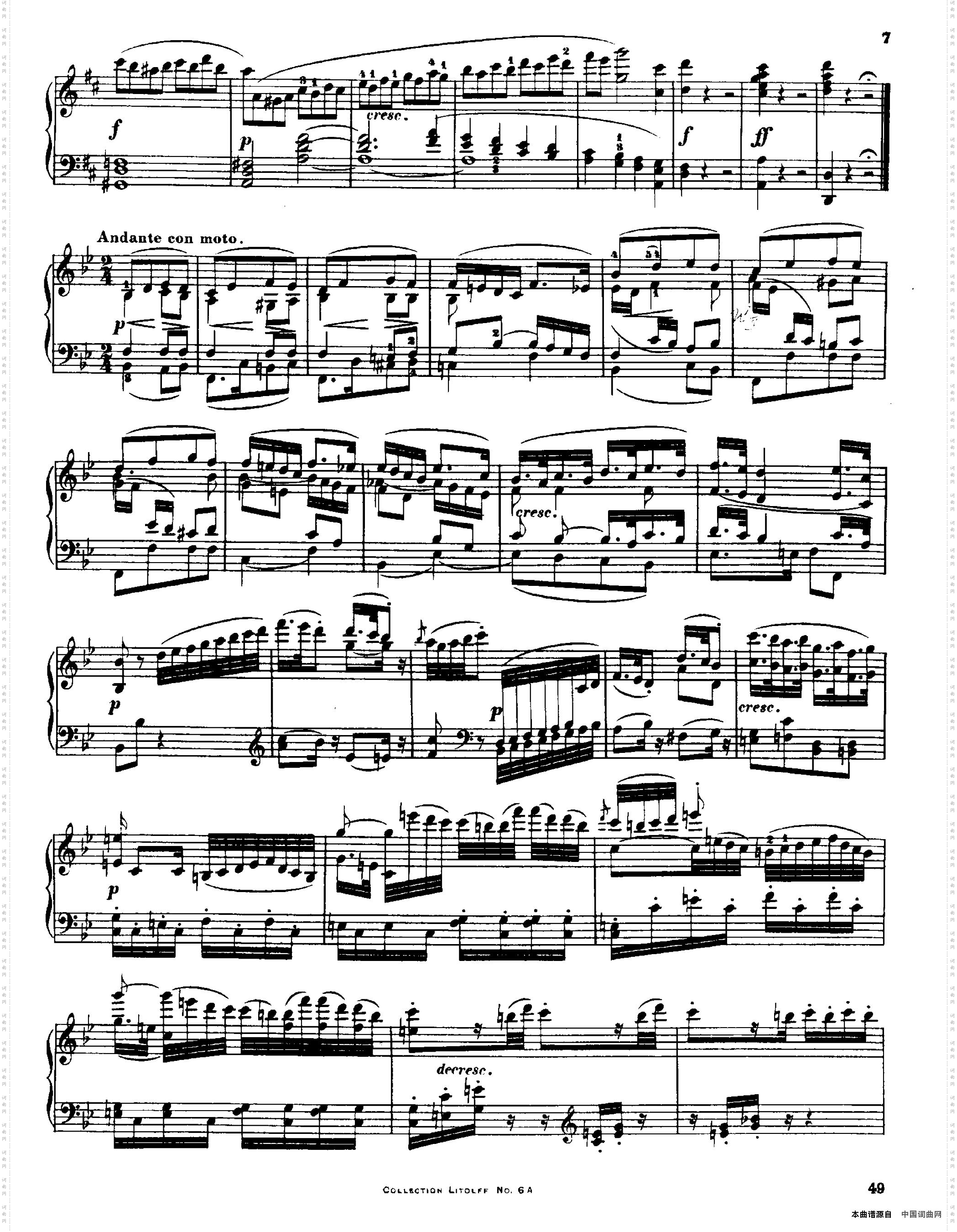 StringQuartetNo·3inDMajOp·18-3D大调第三弦乐四重奏·钢琴独奏版_String Quartet No·3 in D Maj Op·18-3D大调第三弦乐四重奏·钢琴独奏版