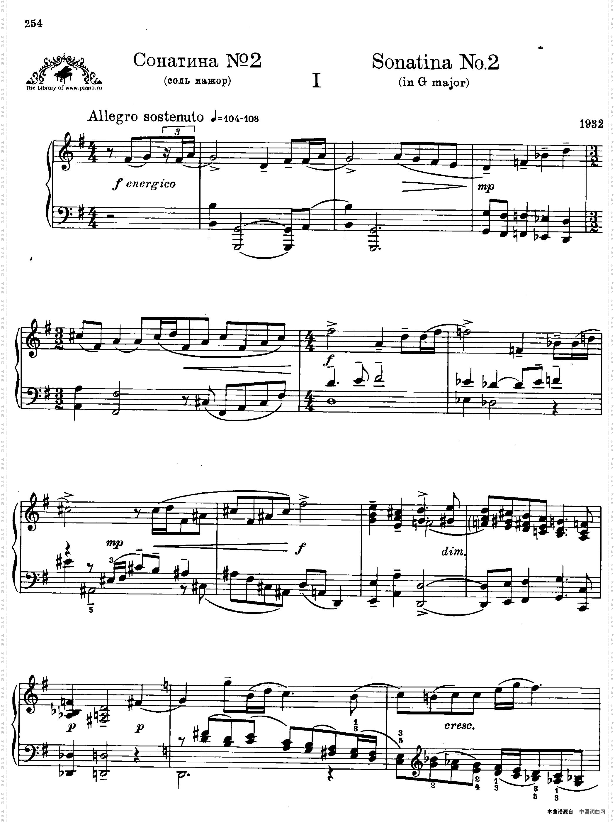 TwoSonatinasfPianoOp·54No·22首钢琴小奏鸣曲·2_Two Sonatinas f Piano Op·54 No·22首钢琴小奏鸣曲·2