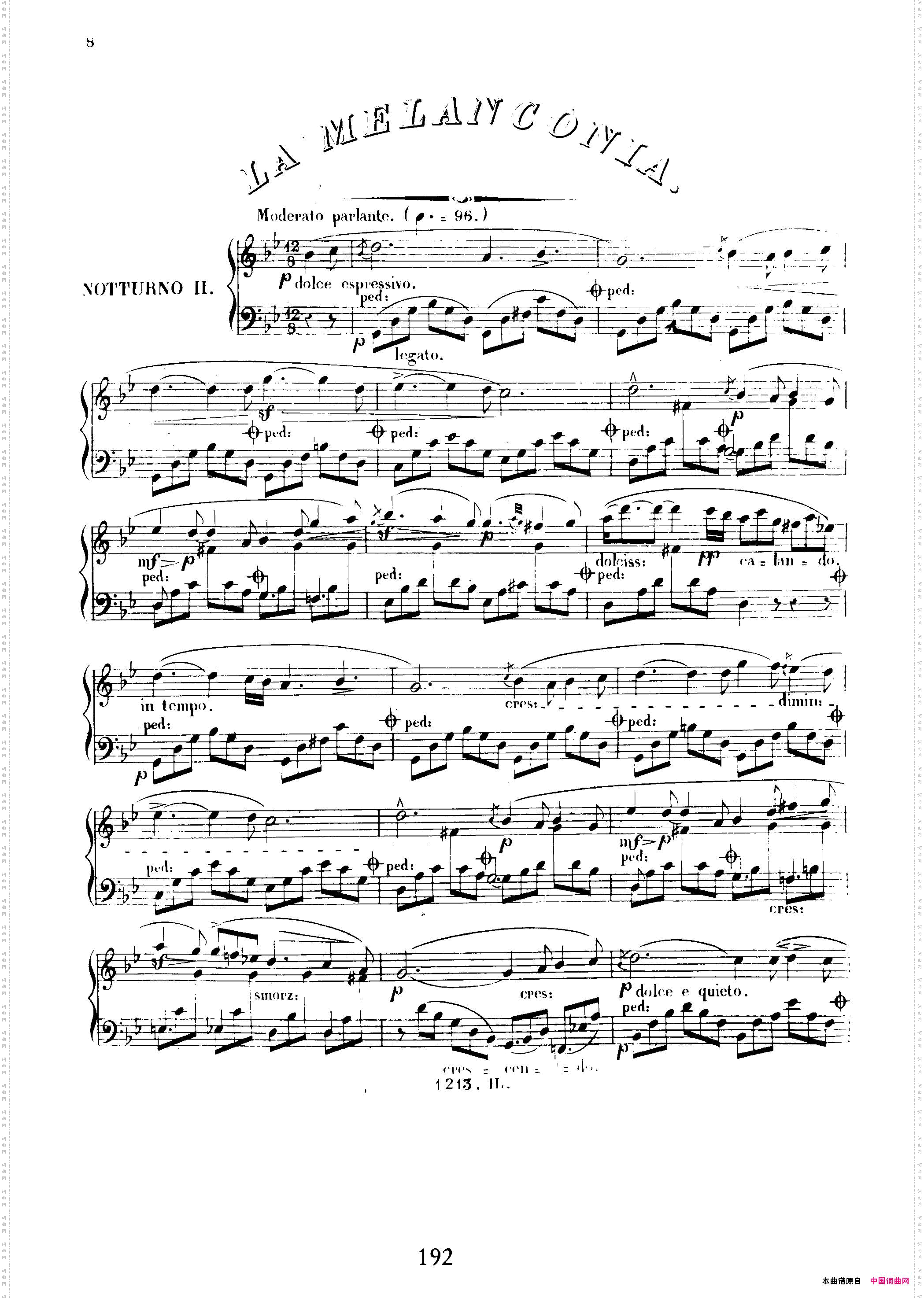 3 Nocturnes Caractéristiques Op·453首个性夜曲·2