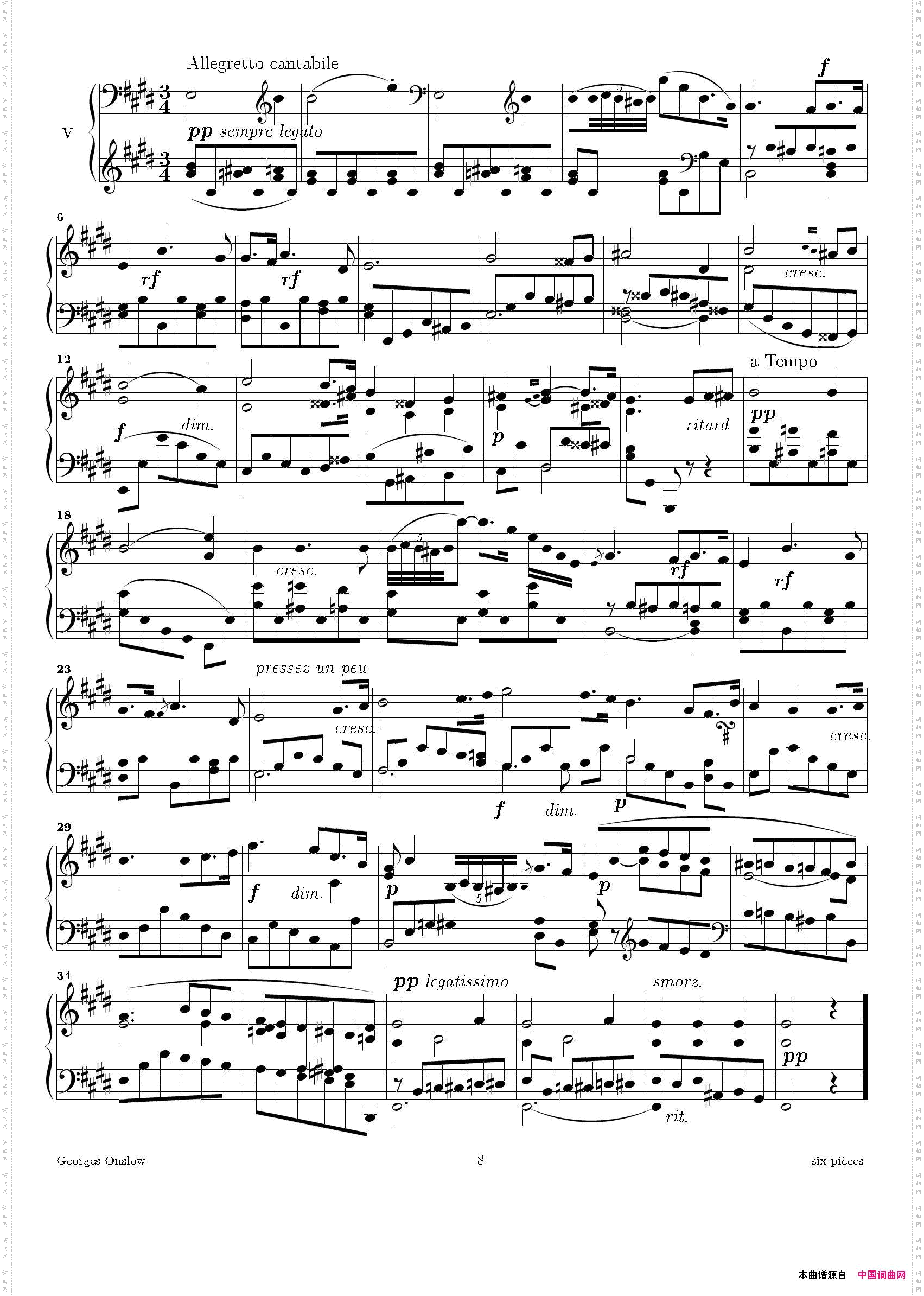 SixPieces6首钢琴小品·Ⅴ_Six Pieces6首钢琴小品·Ⅴ