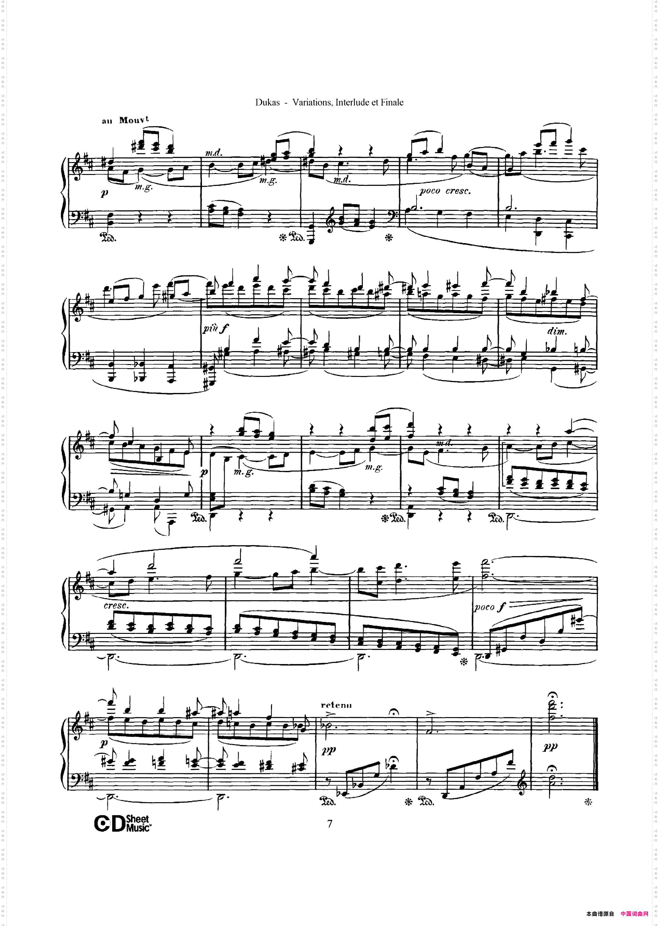 Variations, Interlude & Finale on theme de Rameau_ 拉摩主题变奏曲、间奏曲和终曲·第一部分 
