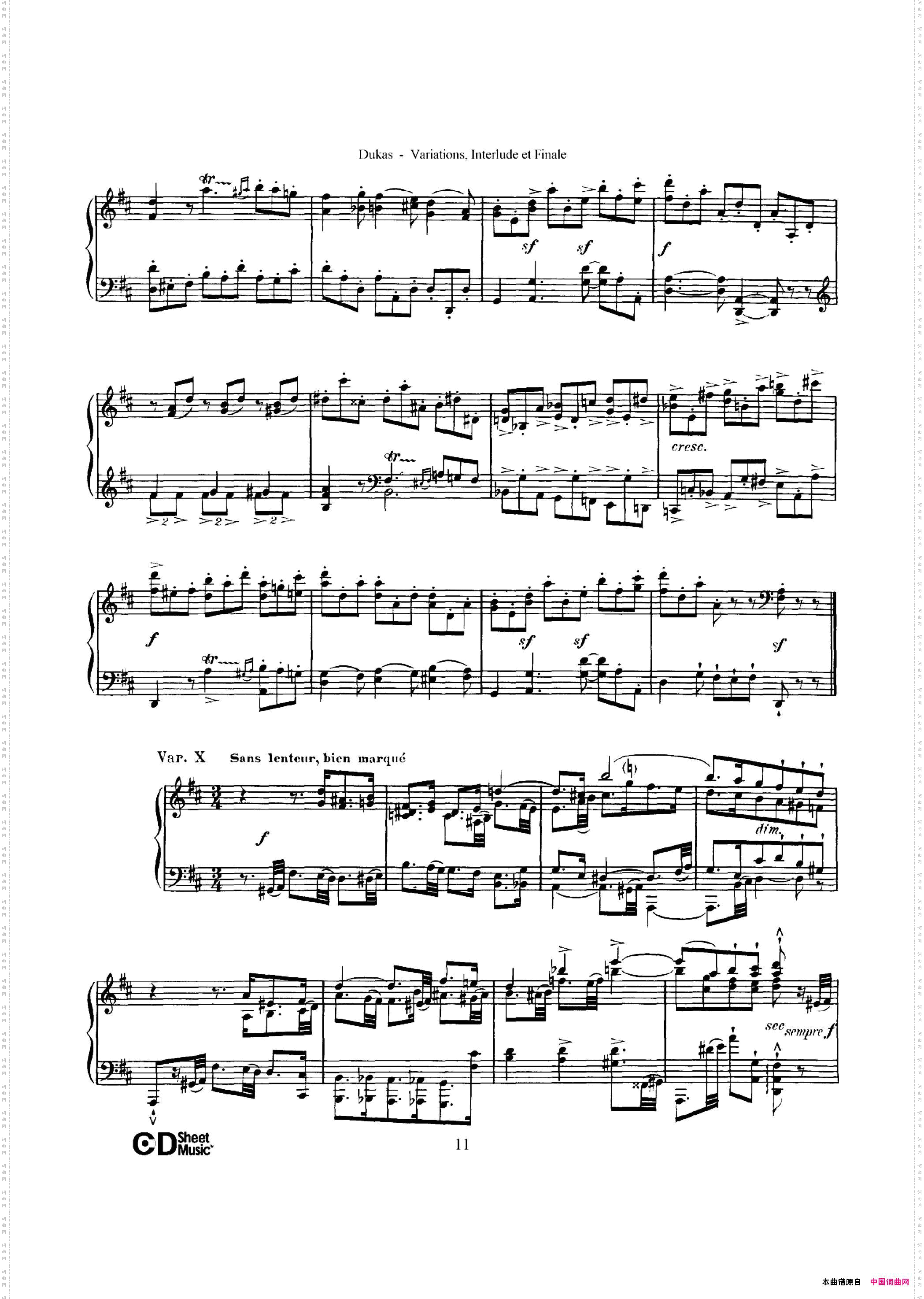 Variations, Interlude & Finale on theme de Rameau_ 拉摩主题变奏曲、间奏曲和终曲·第一部分 
