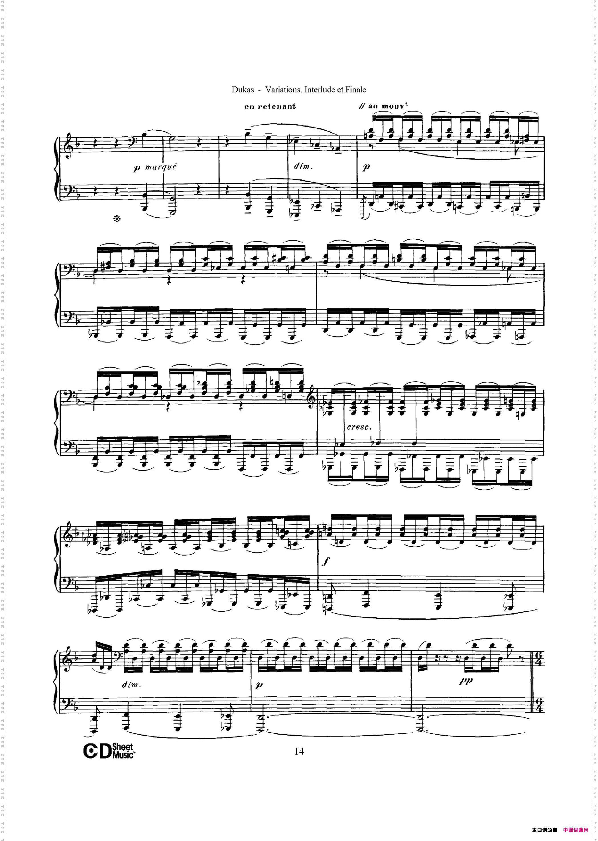 Variations, Interlude & Finale on theme de Rameau_ 拉摩主题变奏曲、间奏曲和终曲·第一部分 