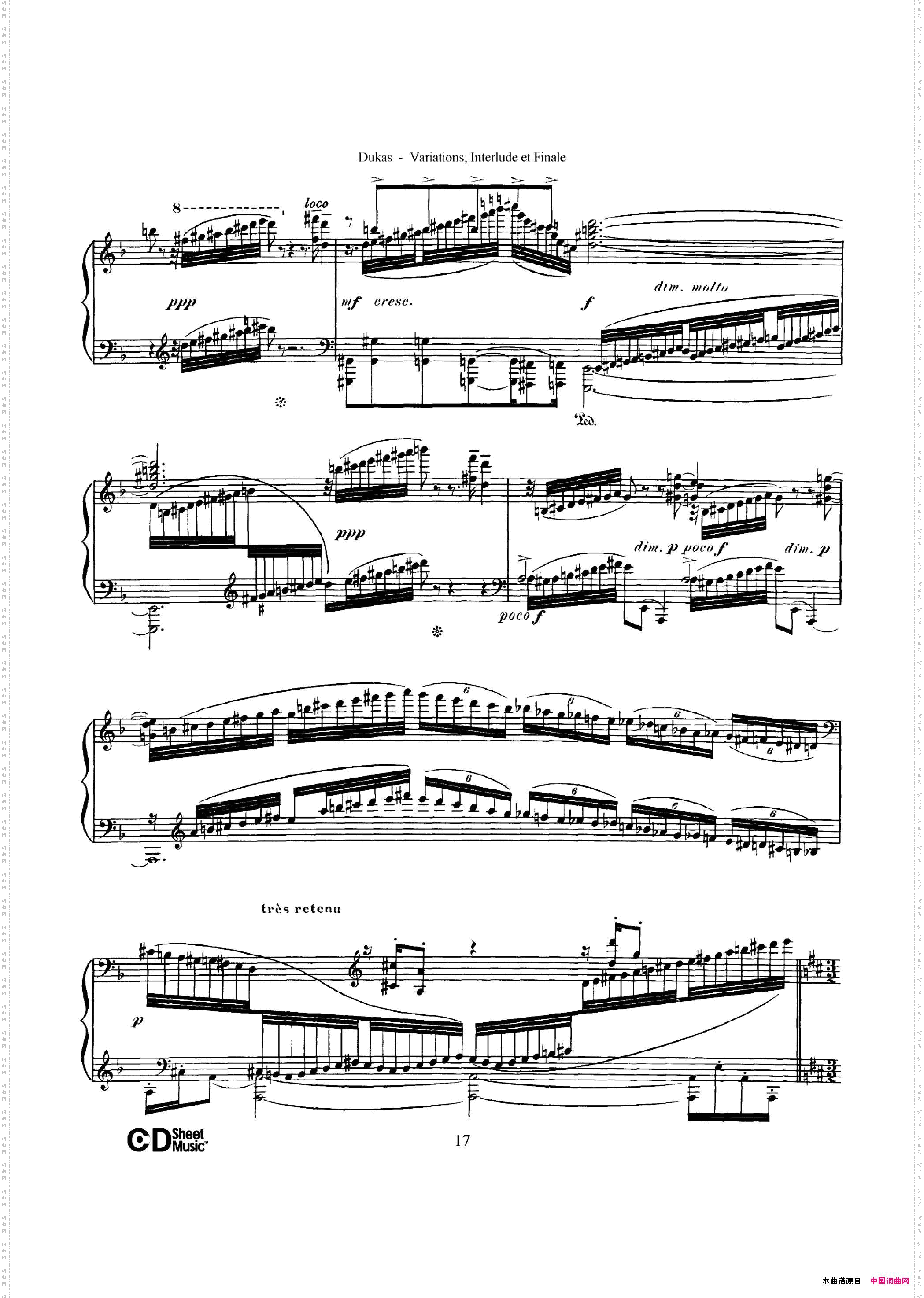 Variations, Interlude & Finale on theme de Rameau_ 拉摩主题变奏曲、间奏曲和终曲·第一部分 