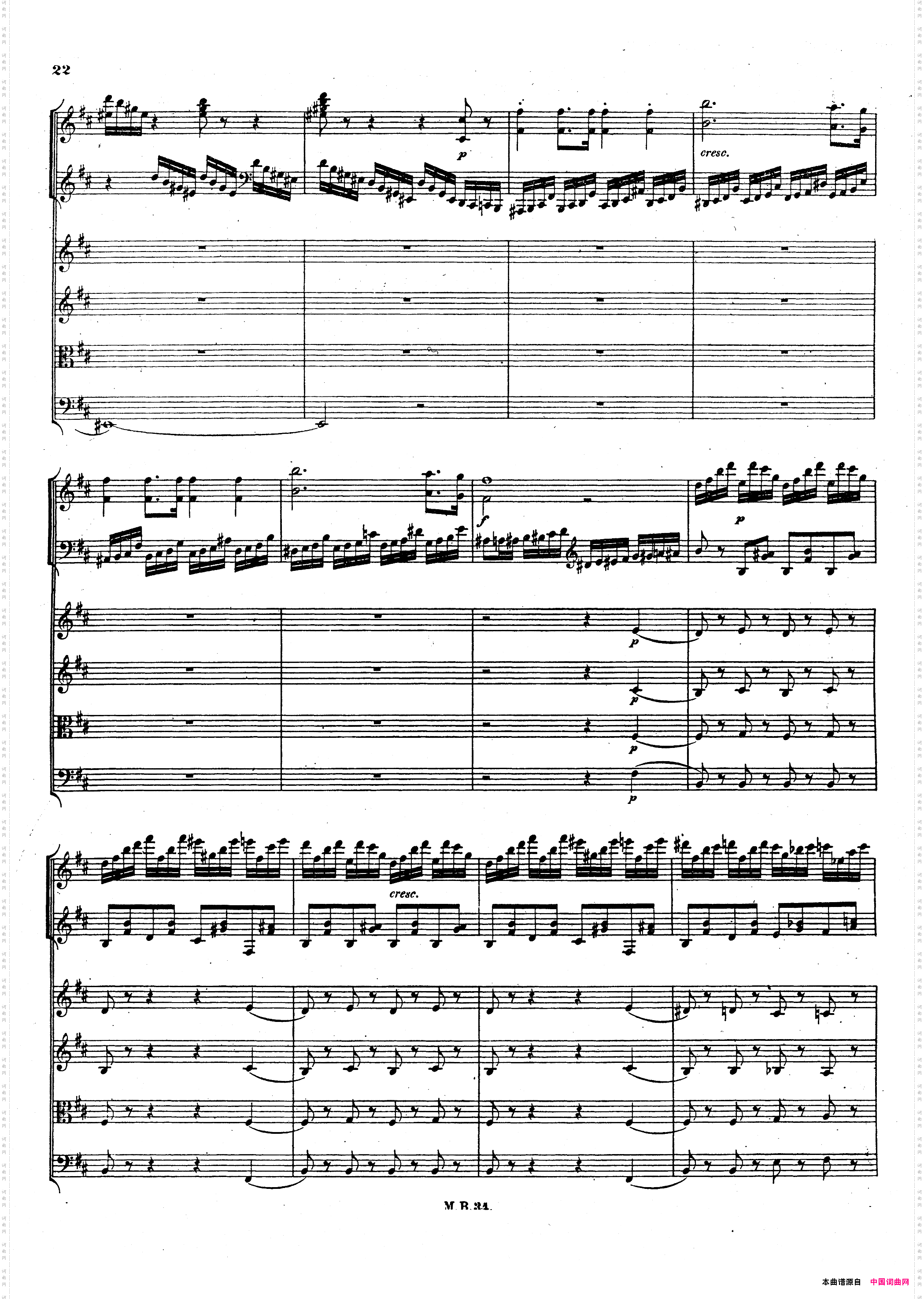 CapriccioBrillanteinBMajorOp·22B大调华丽随想曲·钢琴+乐队总谱_Capriccio Brillante in B Major Op·22B大调华丽随想曲·钢琴+乐队总谱