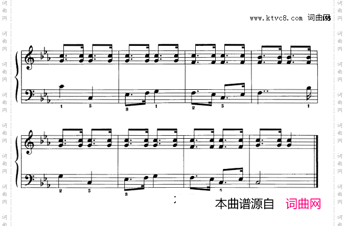 内蒙小调_110首中国民歌钢琴小曲集