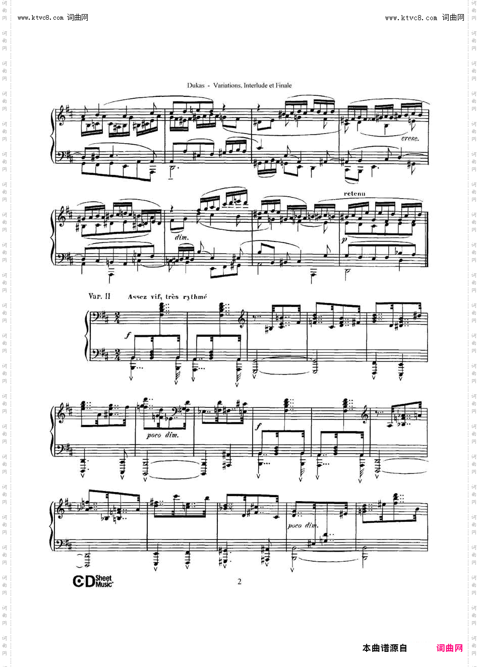 Variations, Interlude & Finale on theme de Rameau_ 拉摩主题变奏曲、间奏曲和终曲·第一部分 