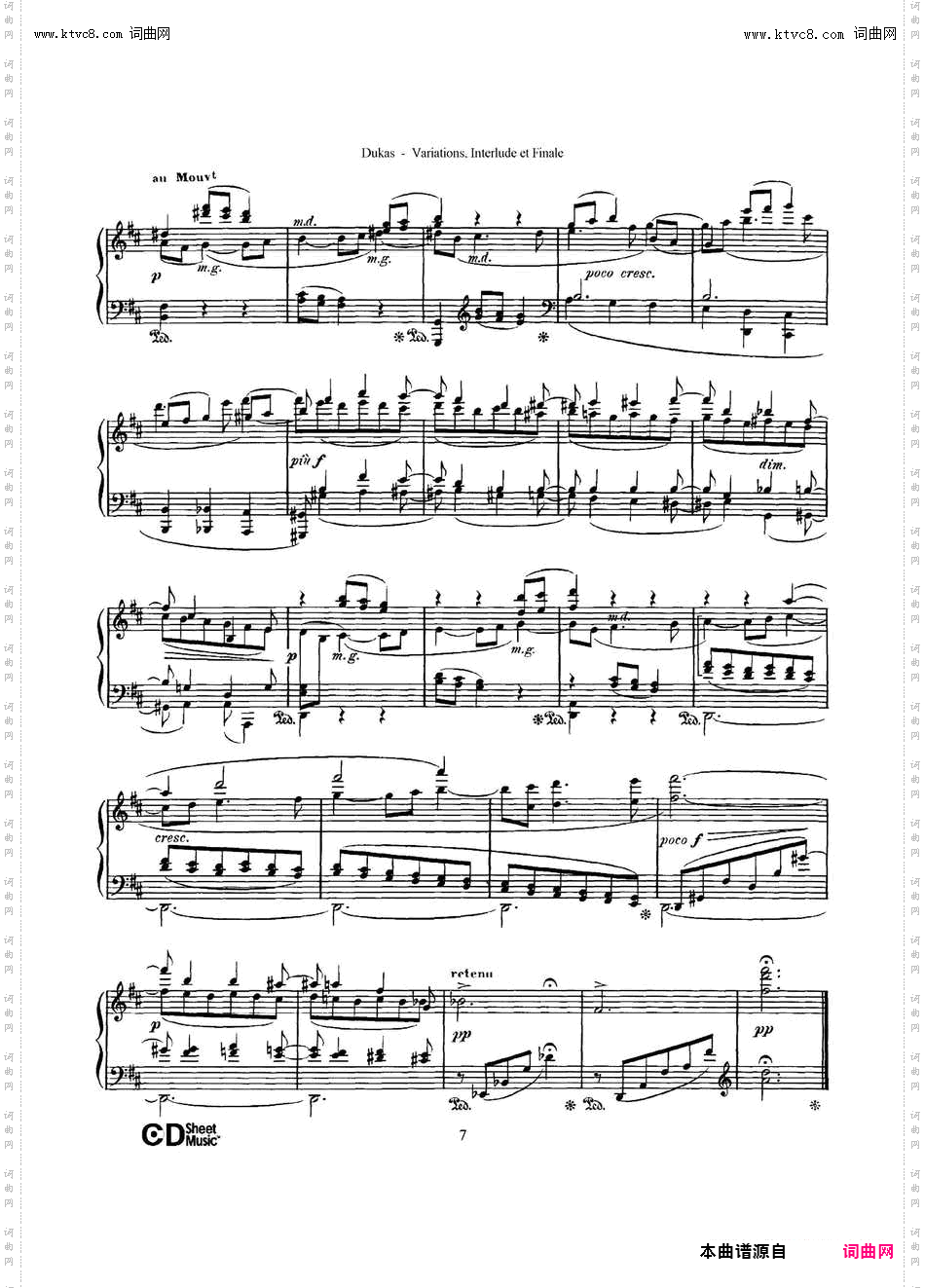 Variations, Interlude & Finale on theme de Rameau_ 拉摩主题变奏曲、间奏曲和终曲·第一部分 