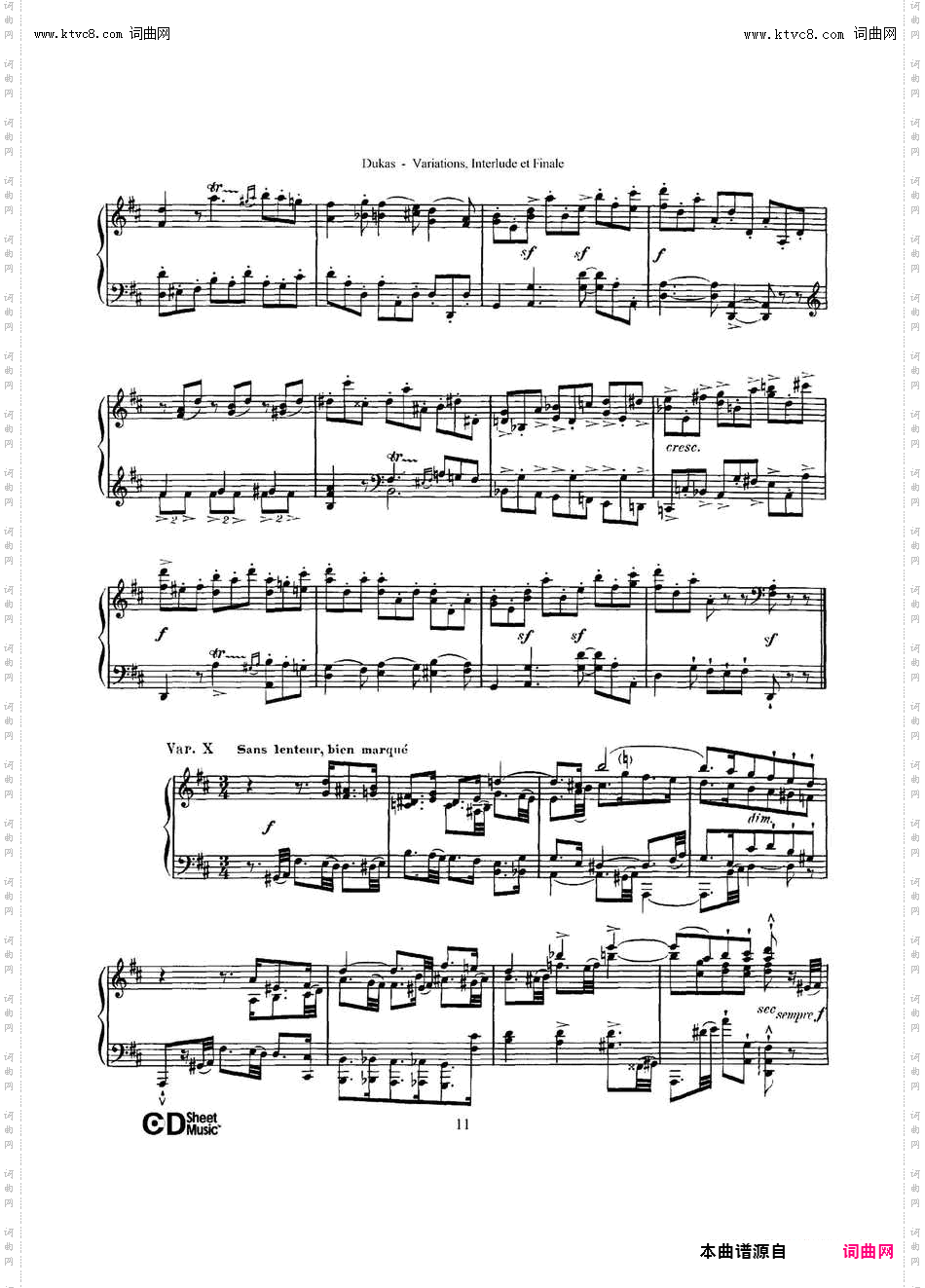 Variations, Interlude & Finale on theme de Rameau_ 拉摩主题变奏曲、间奏曲和终曲·第一部分 