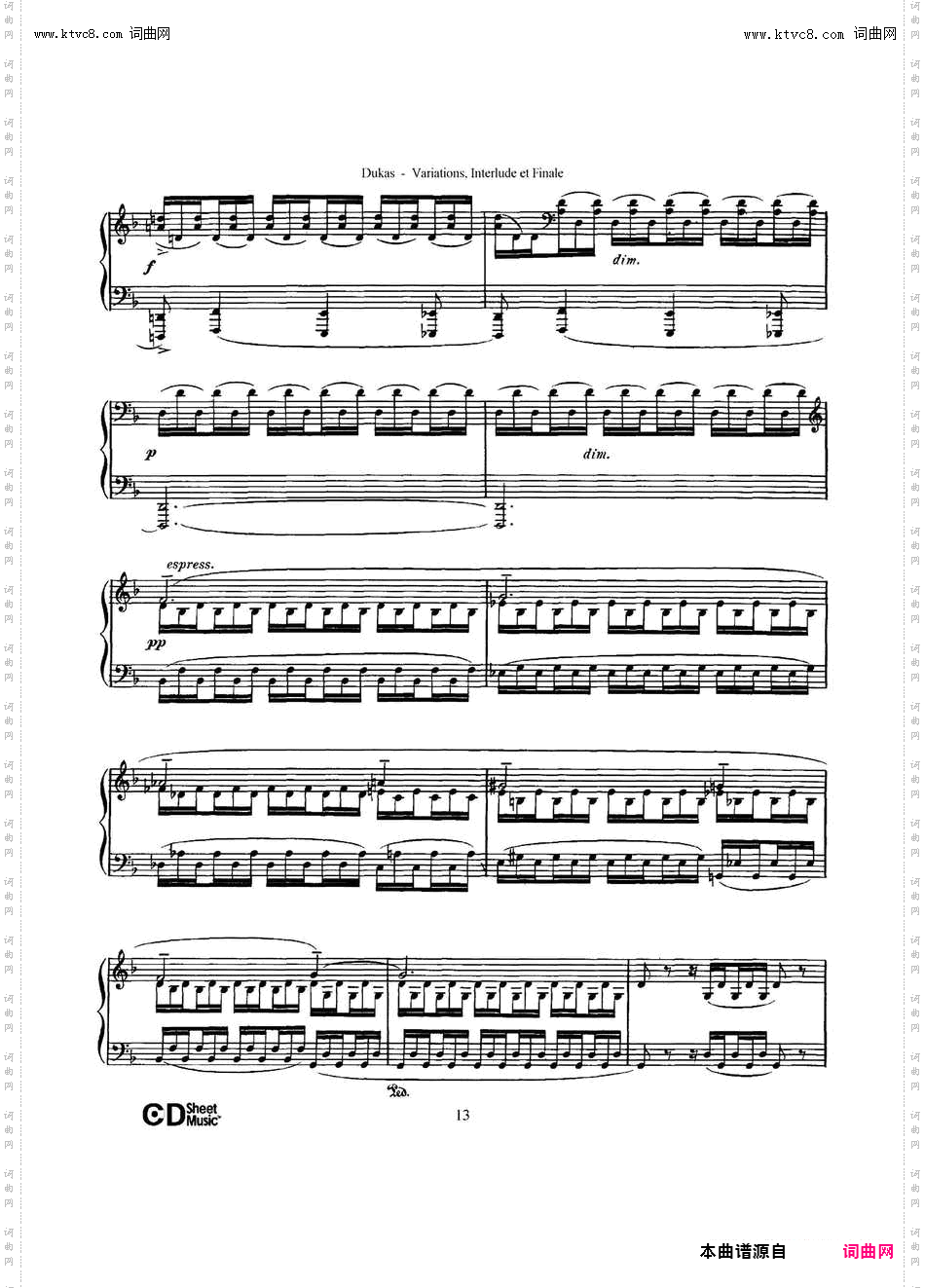 Variations, Interlude & Finale on theme de Rameau_ 拉摩主题变奏曲、间奏曲和终曲·第一部分 