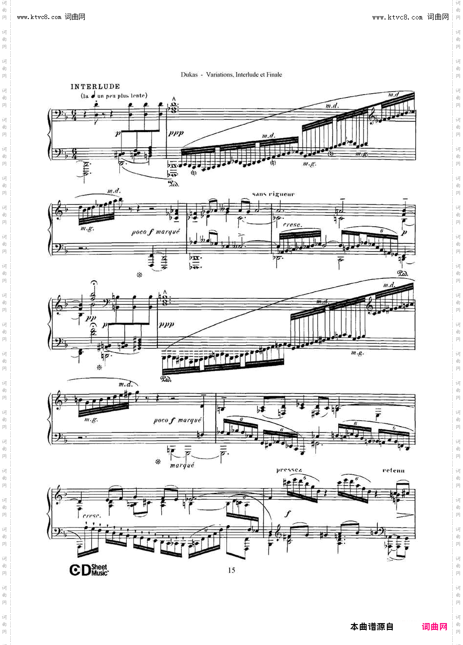 Variations, Interlude & Finale on theme de Rameau_ 拉摩主题变奏曲、间奏曲和终曲·第一部分 