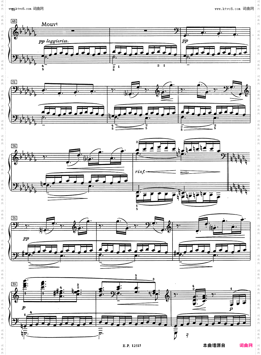 德彪西12首钢琴练习曲1 五指练习v1·0 cinq doigts